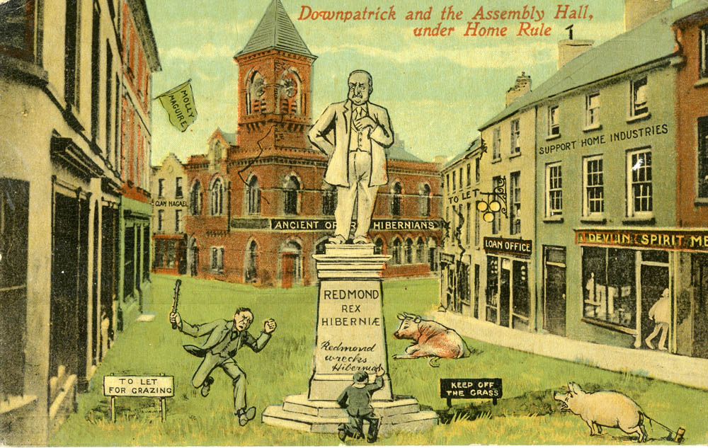 Anti-home-rule postcard downpatrick